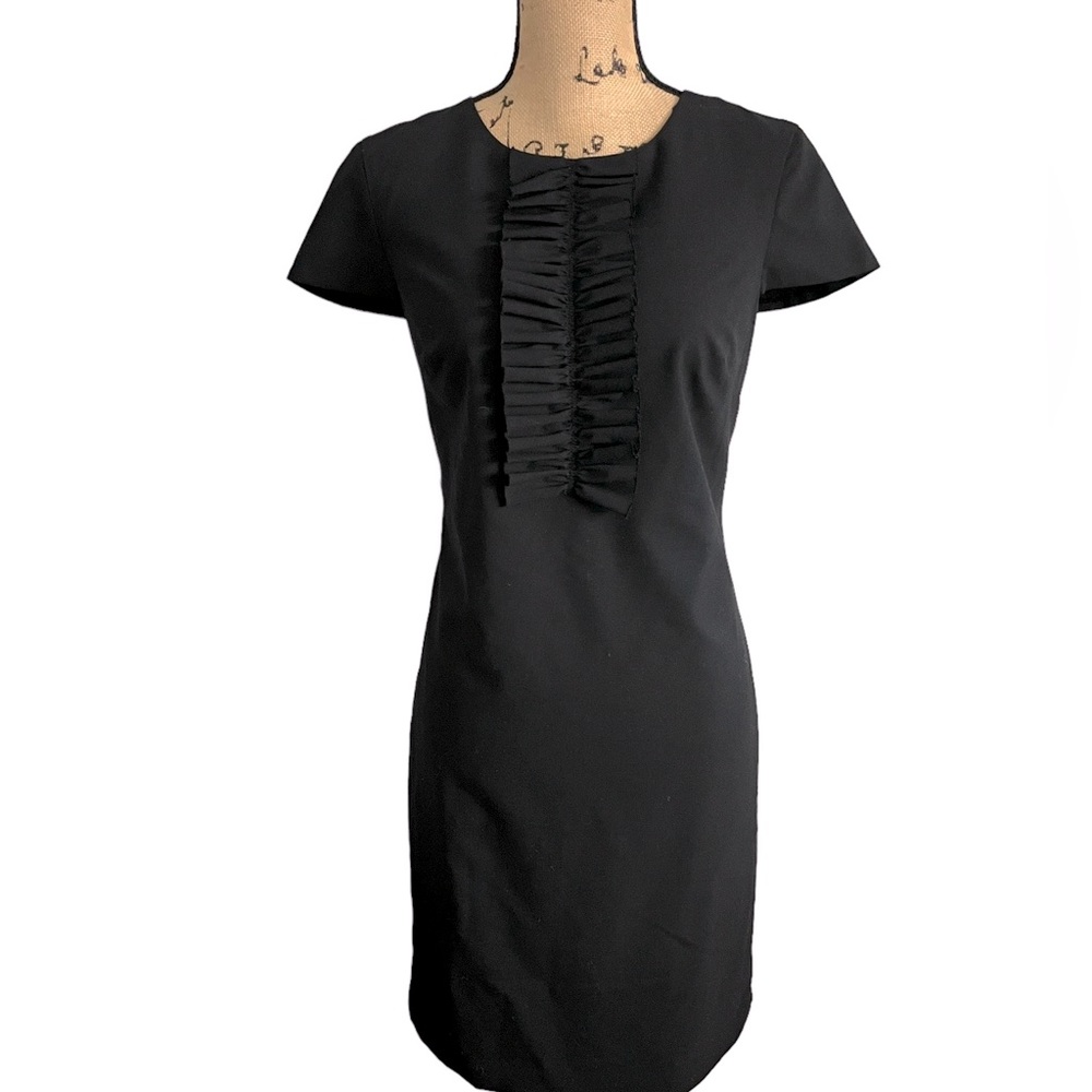Banana Republic little black dress, with unique front chest design